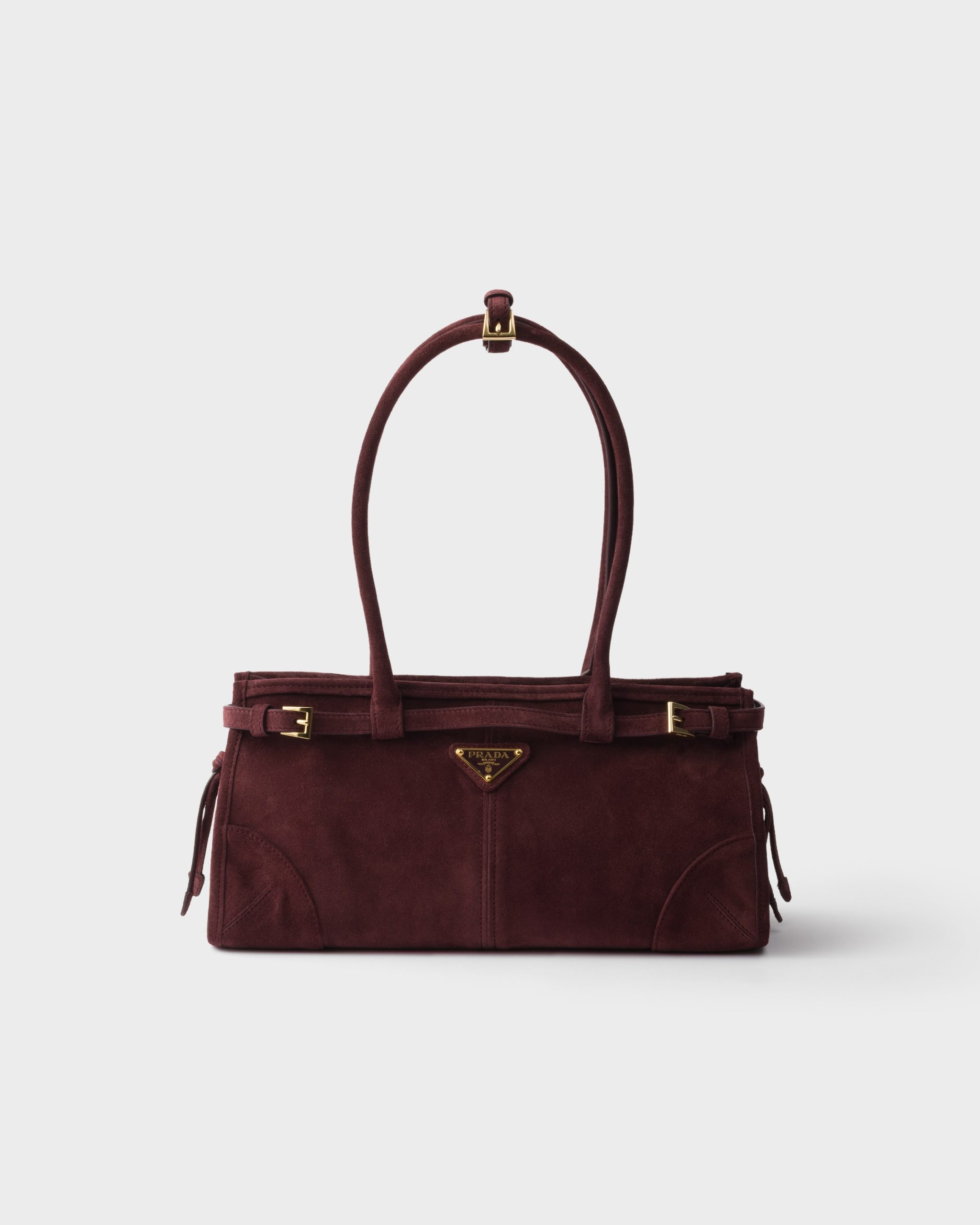 Prada Bonnie medium suede handbag - Image 1